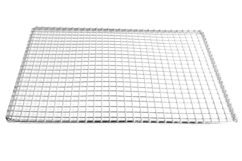 Kitchen Outdoor Camping Stainless Steel Portable Rectangular Barbecue Mesh