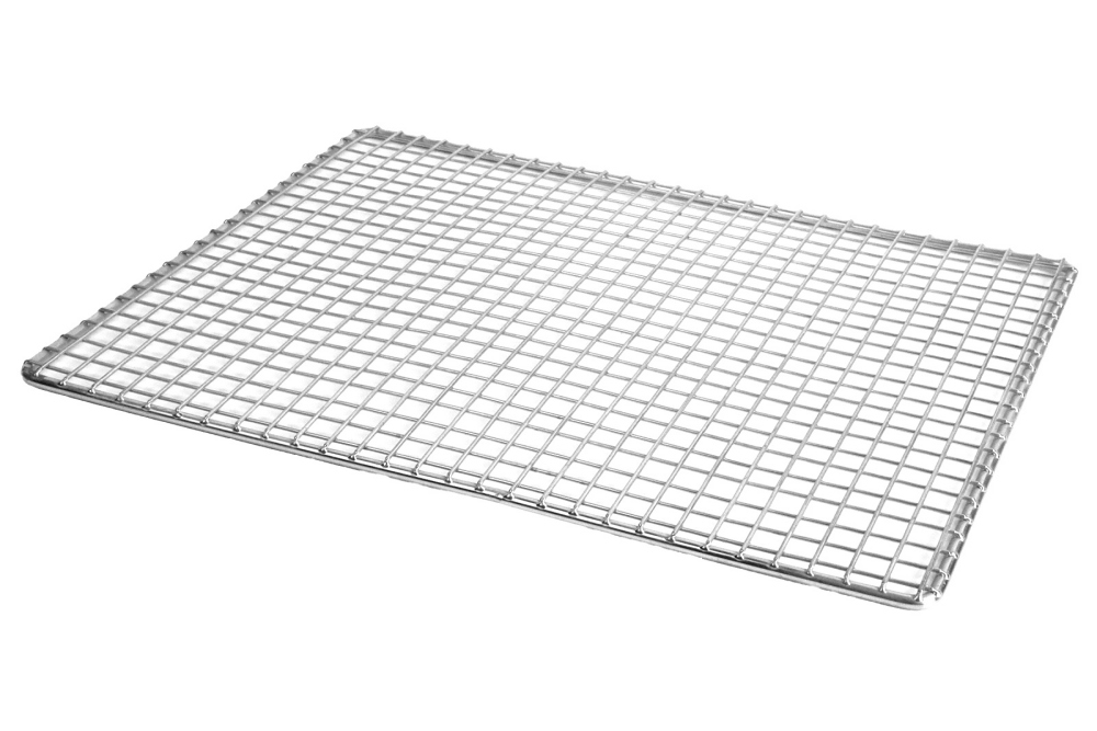 Kitchen Outdoor Camping Stainless Steel Portable Rectangular Barbecue Mesh