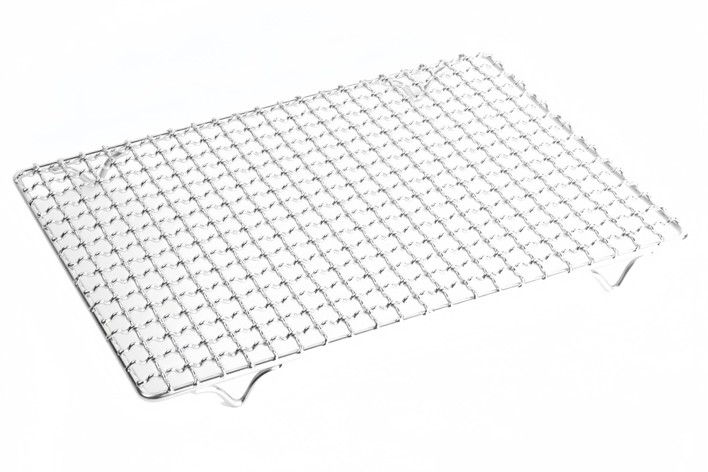 Multi functional stainless steel metal woven baking barbecue cooling rack