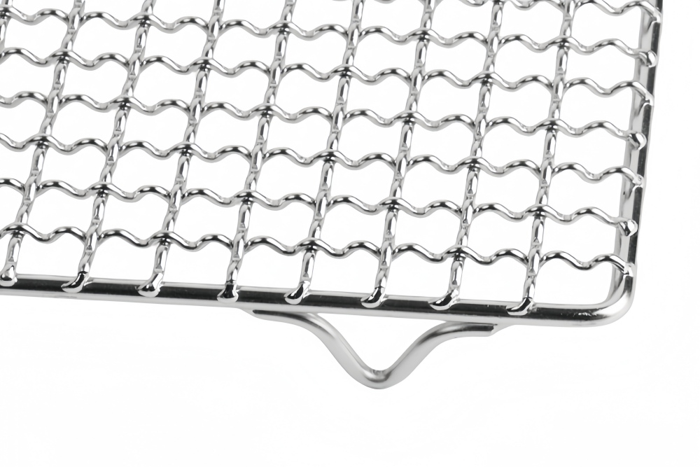 Multi functional stainless steel metal woven baking barbecue cooling rack