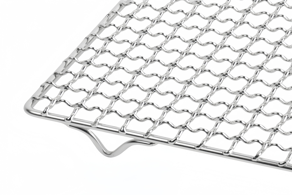 Multi functional stainless steel metal woven baking barbecue cooling rack