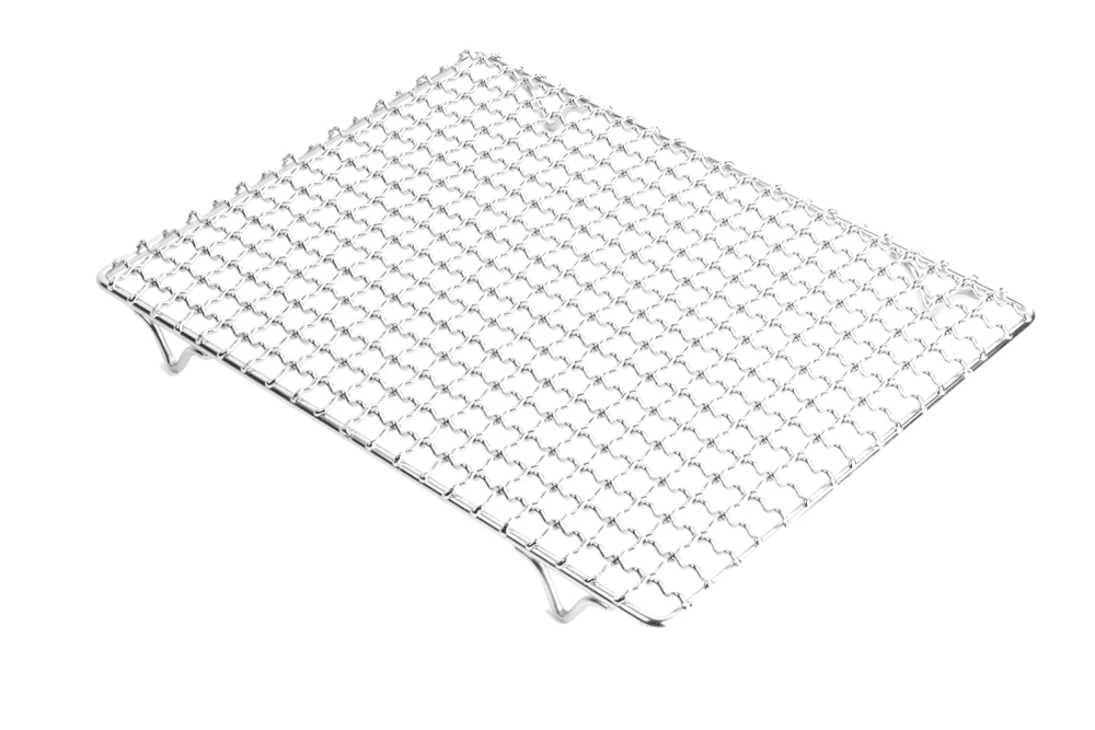 Multi functional stainless steel metal woven baking barbecue cooling rack