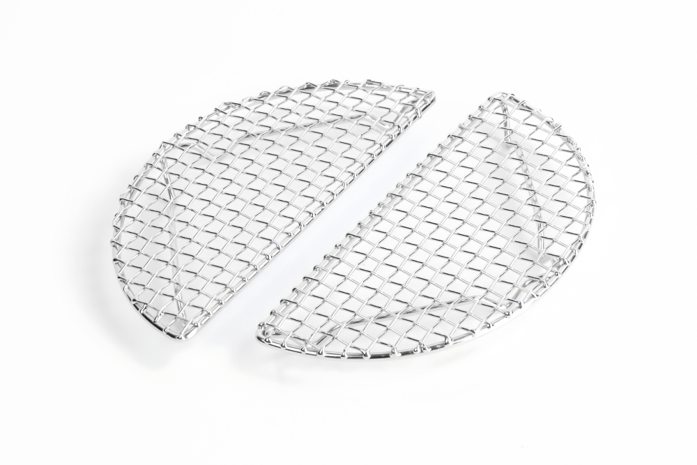 Half circular stainless steel multifunctional oil draining barbecue cooling rack