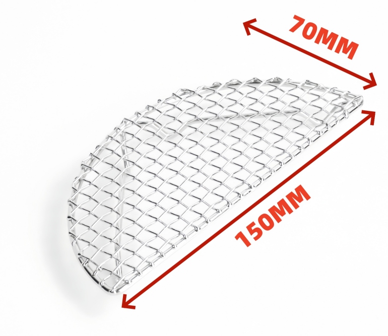 Half circular stainless steel multifunctional oil draining barbecue cooling rack