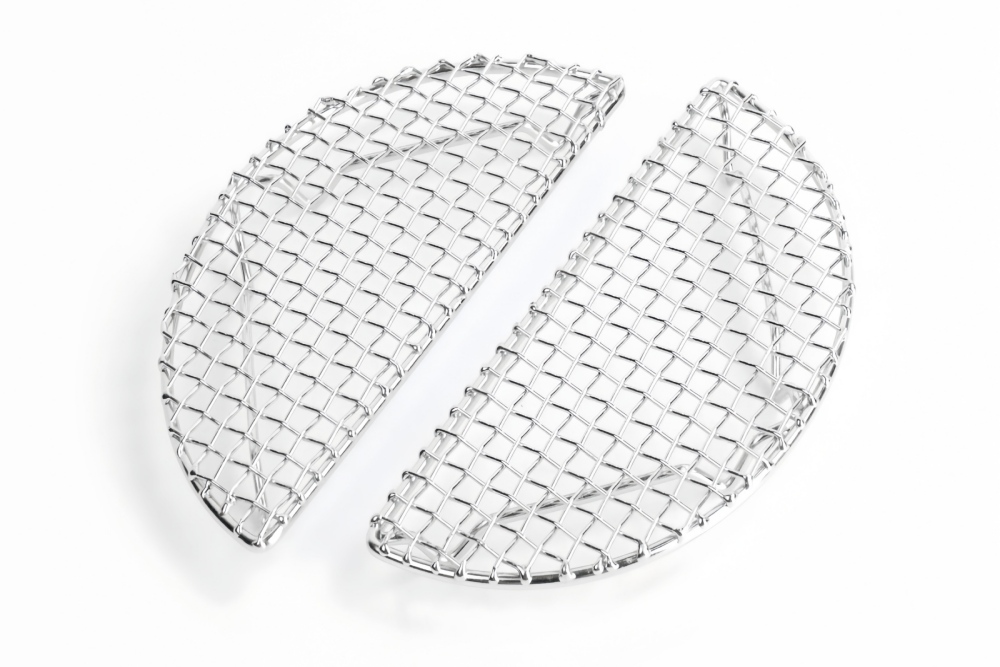 Half circular stainless steel multifunctional oil draining barbecue cooling rack