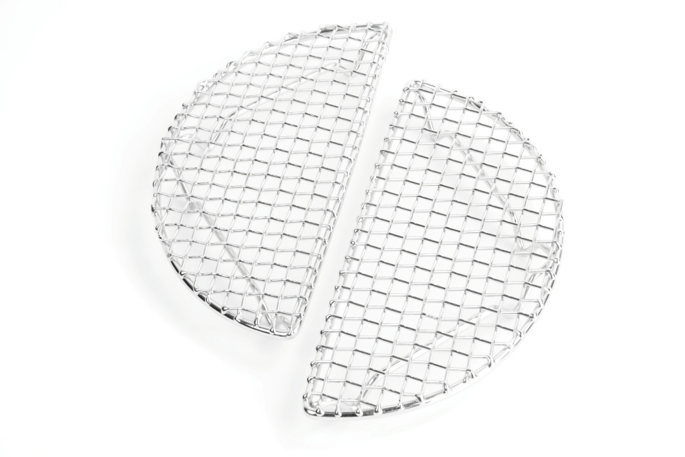 Half circular stainless steel multifunctional oil draining barbecue cooling rack