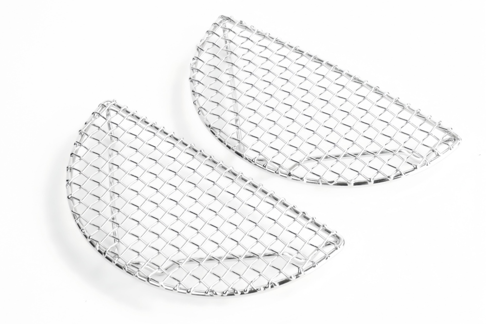 Half circular stainless steel multifunctional oil draining barbecue cooling rack