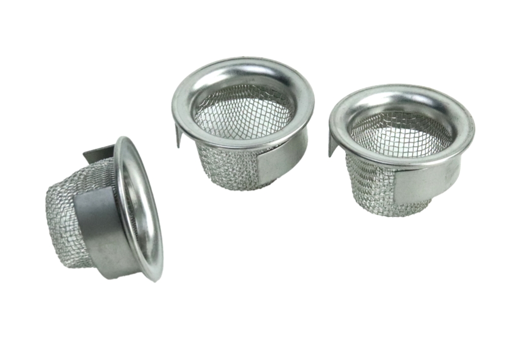 High density dome woven kitchen sink tea filter cap