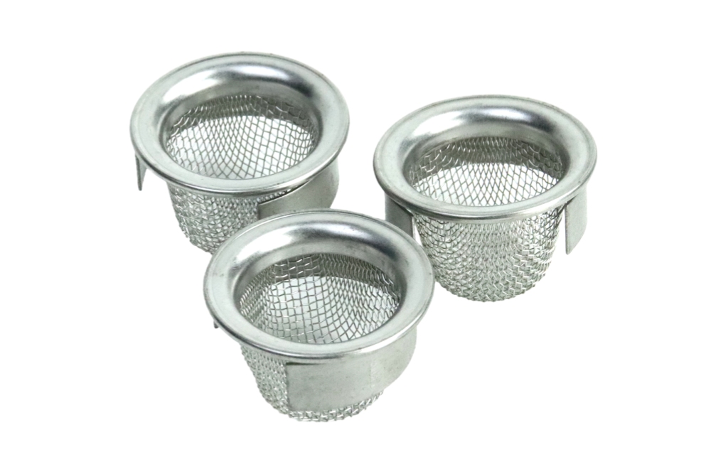 High density dome woven kitchen sink tea filter cap