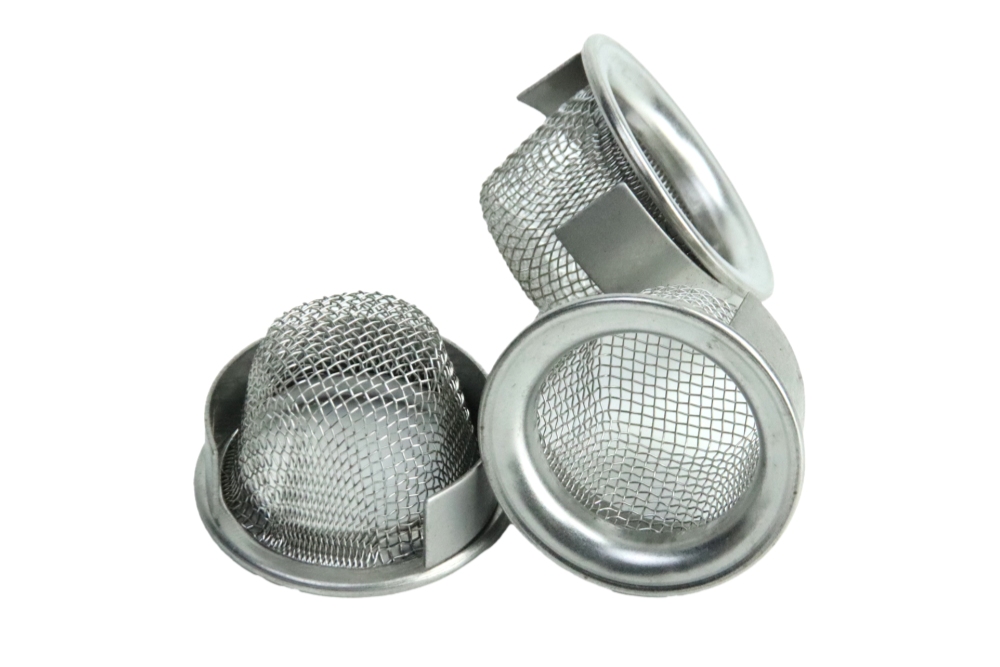 High density dome woven kitchen sink tea filter cap