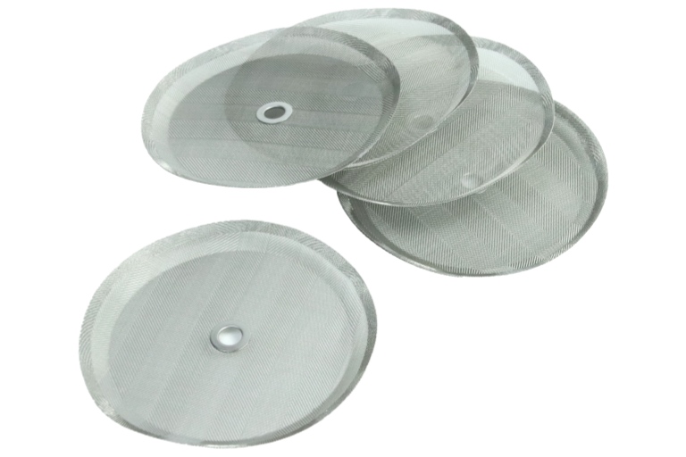 Reusable high-density woven circular French press coffee machine filter screen