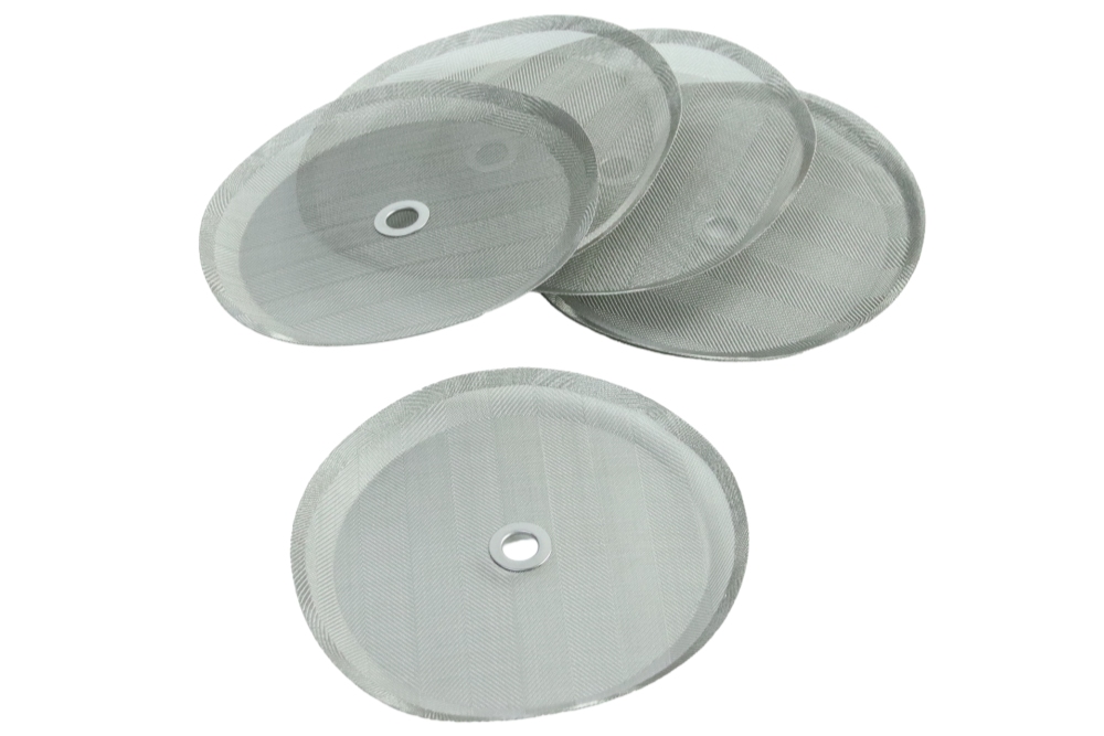 Reusable high-density woven circular French press coffee machine filter screen