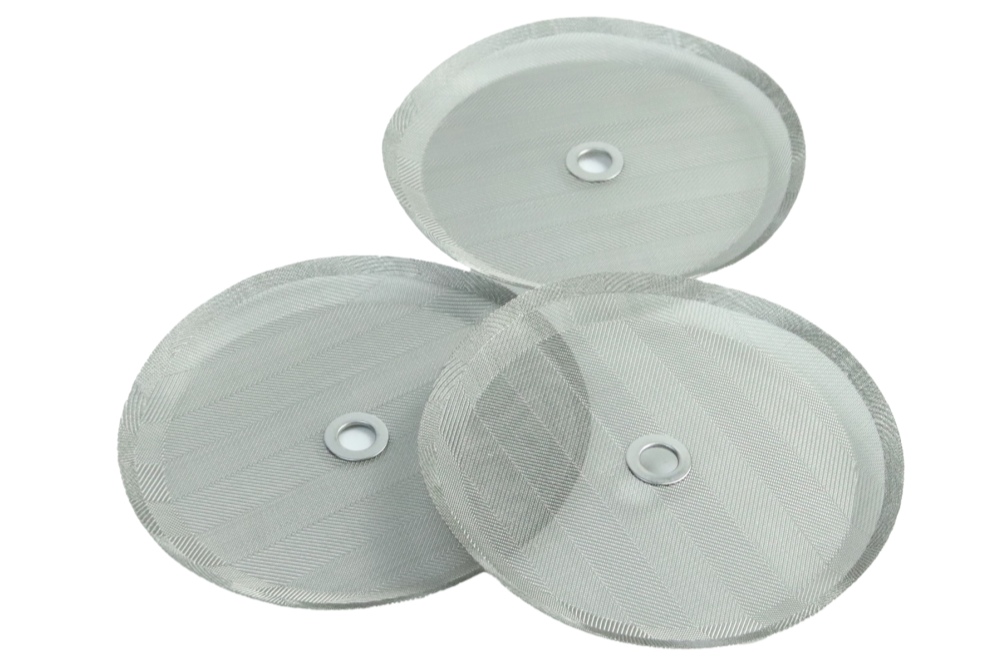 Reusable high-density woven circular French press coffee machine filter screen