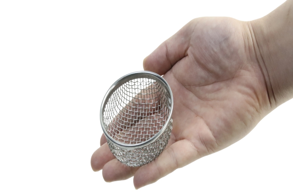 High density and durable stainless steel metal wire tea filter cap