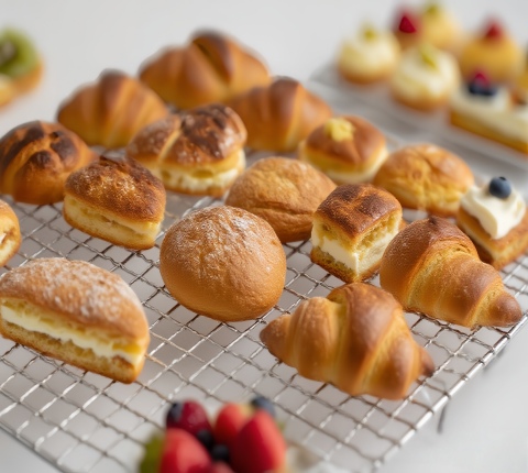 Multi functional auxiliary tool for baking